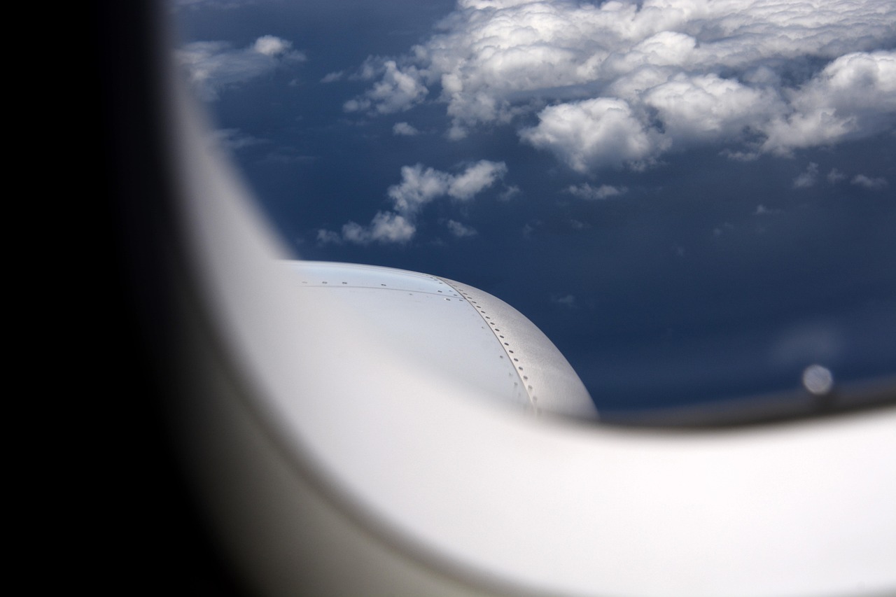 sky, aviation, airplane, aircraft, flight, traveling, nature, airplane window