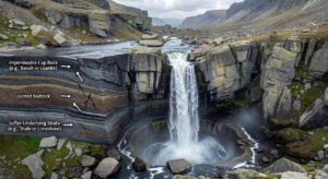 how follheur waterfall formed